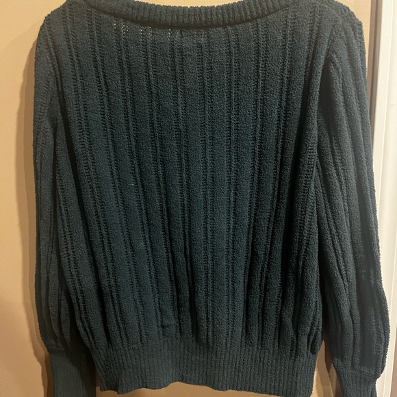 Buckle Black Brand size Large Green Sweater V Neck worn couple times - Picture 4 of 4